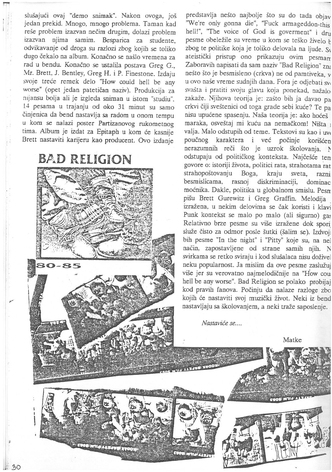 BAD RELIGION - Too good to take - 2
